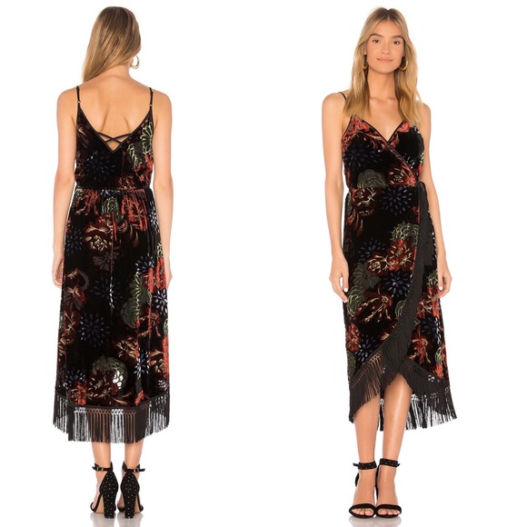 NWT Band of Gypsies Romantic Burnout Fringe Dress - Picture 2 of 8